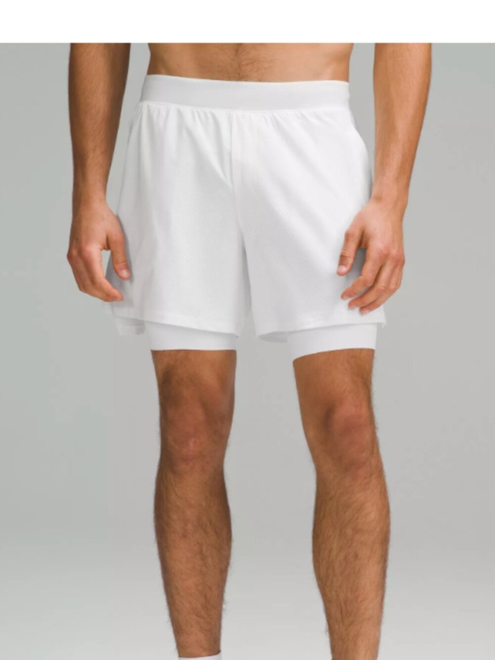 Lululemon Vented Tennis Short white men's m medium lined